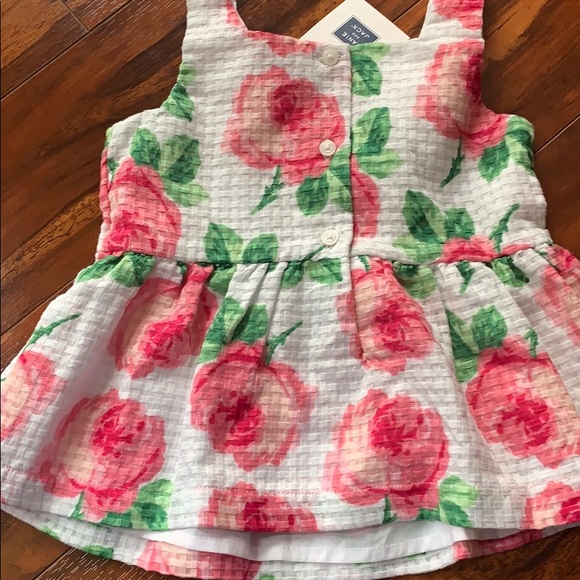 NWT Janie and Jack peplum top roses size 3 - Picture 3 of 3